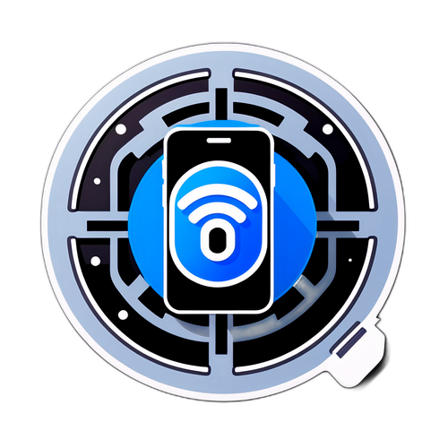 Wi-Fi-Sicherheit Aufkleber für Smartphones