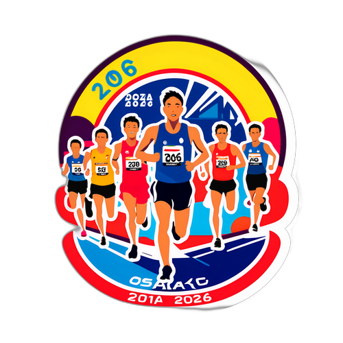 大阪マラソン2026ランナーのステッカー