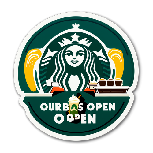 Starbucks Open Door Policy Sticker