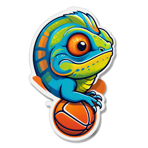 Chameleon sa Basketball Court
