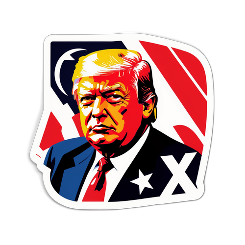 Adesivo 'Trump X'