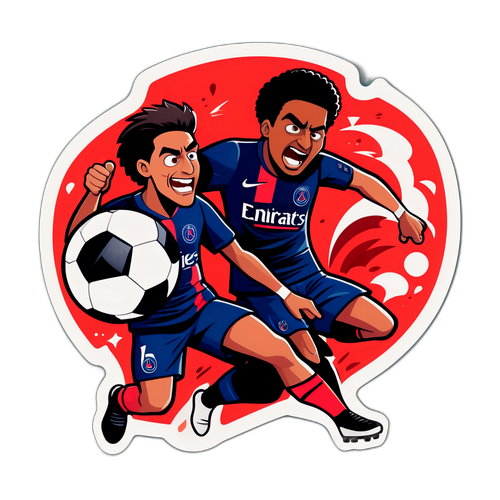 Hrací scéna: Logo PSG proti Rennes