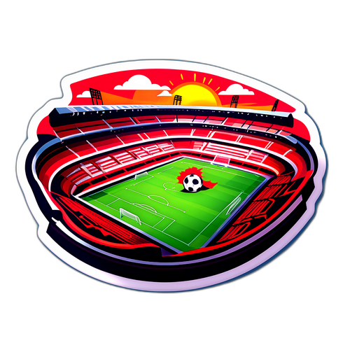 ミラッソル対フラメンゴのサッカースタジアム