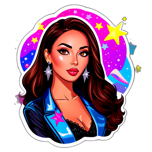 Stijlvolle portret van Nabilla