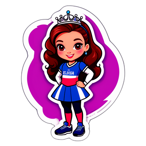 Sportieve Prinses Élisabeth Sticker