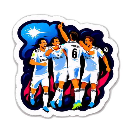 Наклейка фанатів Реала, що святкують гол