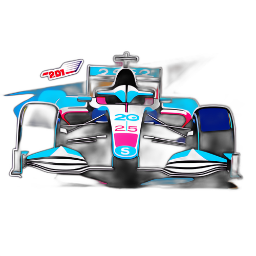 Futuristische Formule 1 Auto 2025