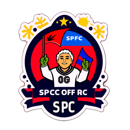 Adesivo SPFC em Ambiente Festivo