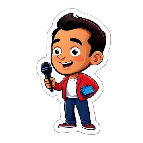 Sticker de Matías Martín en acción