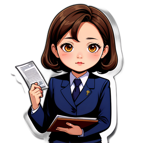 강력한 검사 정유미 스티커 디자인