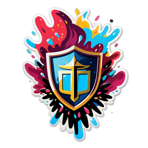 Adesivo Vibrante do Escudo do Lanús