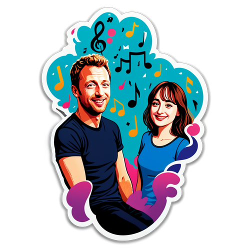 Hurmiontava Taideteos: Chris Martin ja Dakota Johnson Kaksikon Musiikillinen Seikkailu!