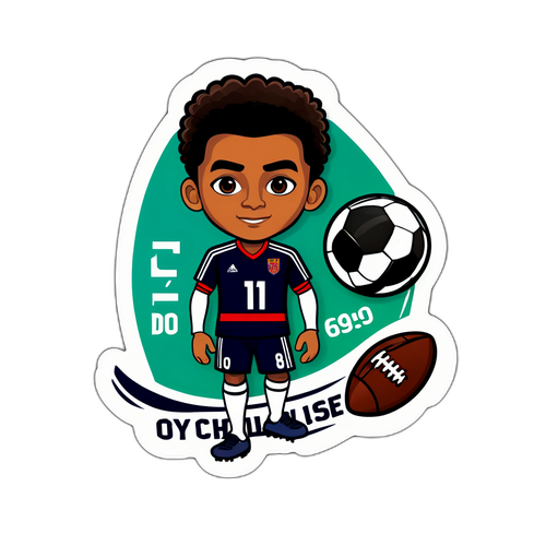 Stylized Sticker van Michael Olise