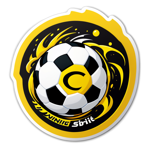 Sticker energetic cu logo-ul Al Ittihad