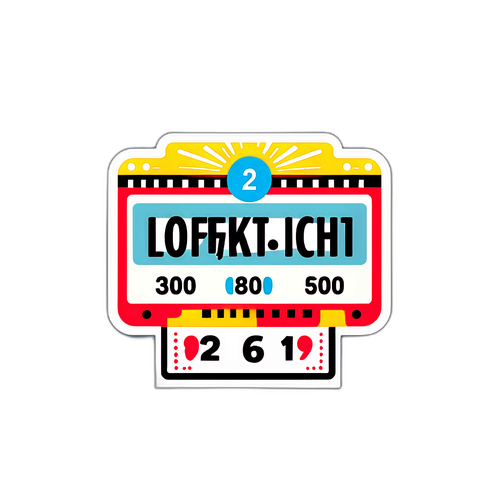 Adesivo inspirado em bilhete da Lotofácil