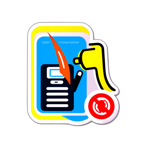 手机安全提醒贴纸