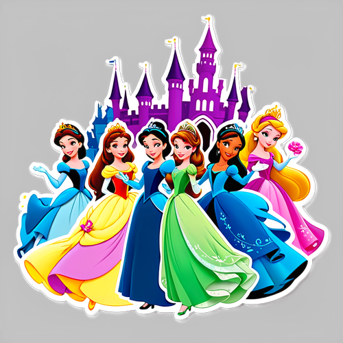 迪士尼公主城堡花園舞會