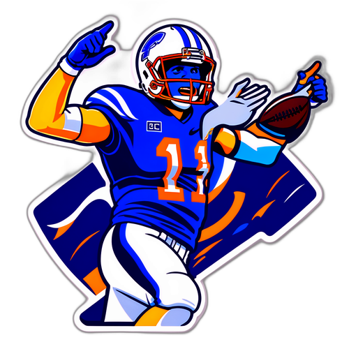 Colby Parkinson Touchdown Celebration Sticker