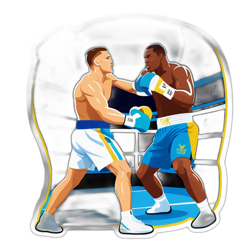 Reprezentare artistică a lui Oleksandr Usyk în ring