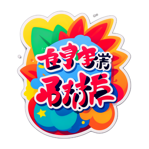 ボルジュク風のカラフルデザイン