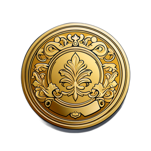 金质珠宝徽章贴纸