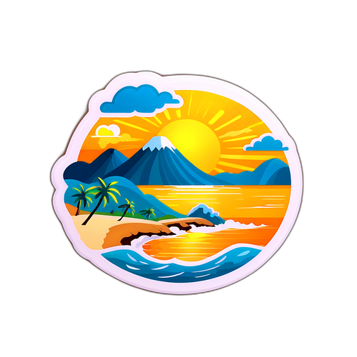 Thiết kế sticker thời tiết Đà Nẵng