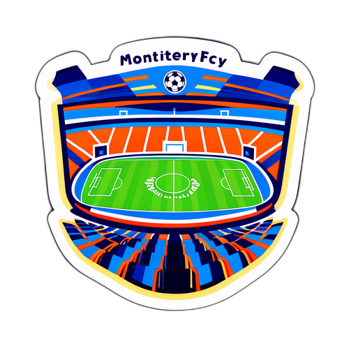 Pegatina vibrante del estadio Monterrey FC