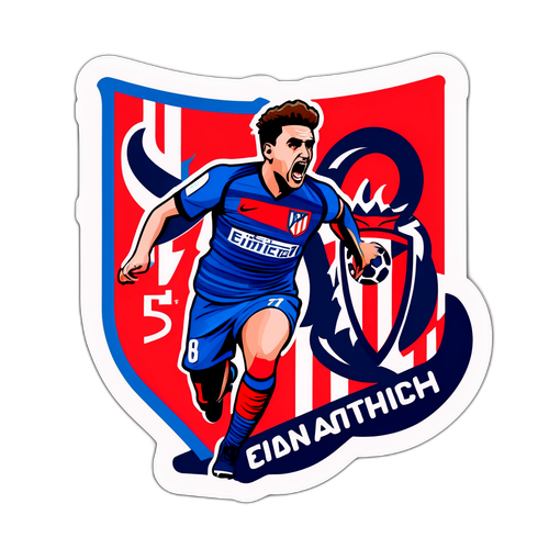 Sticker s atmosférou zápasu Atlético Madrid vs Eintracht