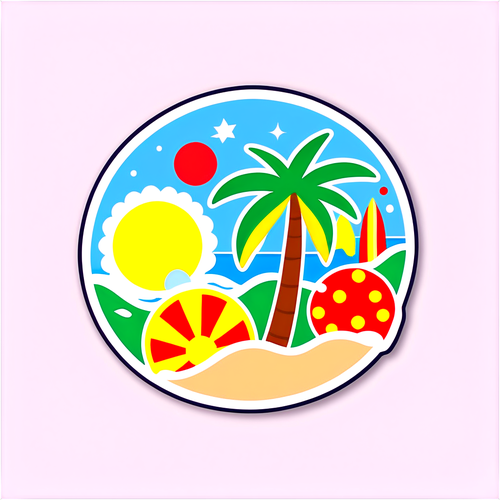 Sticker Festivo de Verano 2025