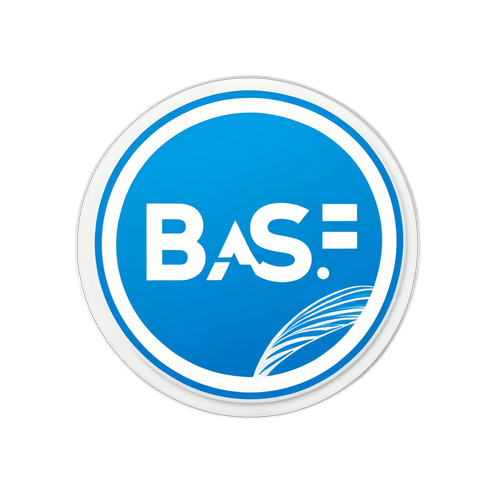 Aufkleber für BASF mit Logo und chemischem Hintergrund
