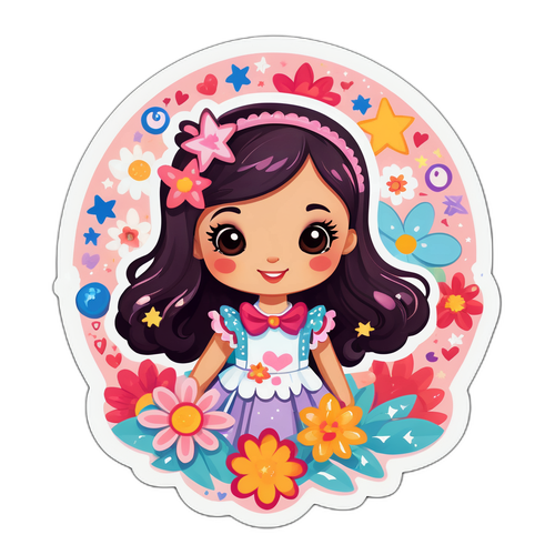 सामंथा का मजेदार और रंगीन स्टिकर