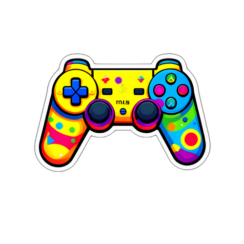 Design de Manette PlayStation Colorée