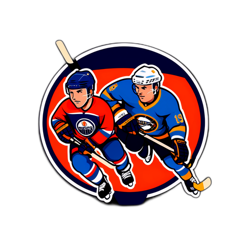 Дизайн, посвящённый хоккейной битве между двумя командами