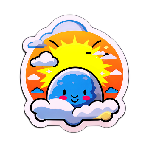 Seasonal Weather Forecast Sticker for Kansas City
