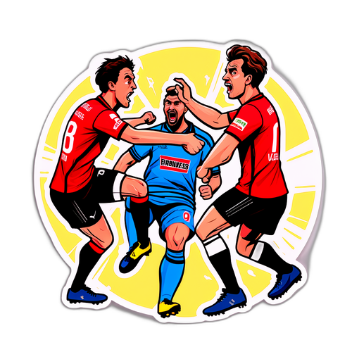 Ilustrasi Gaya Komik Pertandingan Cremonese vs Verona