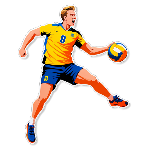 Opplev Kraften! Anders Mol Flyr Høyt med Volleyball-energien!