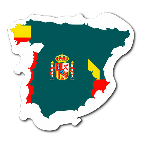 Diseño de mapa de España con clubes de La Liga