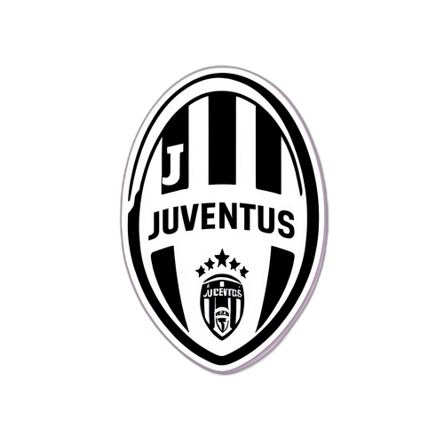 Logo Juventus với câu slogan 'Tôi yêu Juventus!'