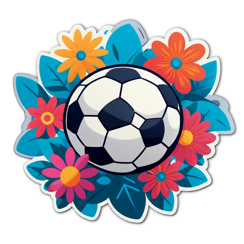 Épanouissement Sportif : Fleurs et Football