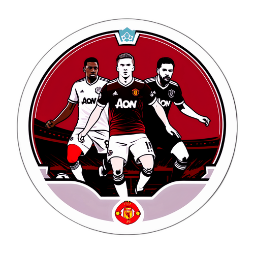 Design en sticker for Man Utd vs. West Ham kampen