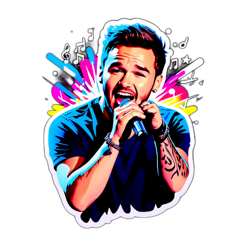 Autocollant Liam Payne chantant