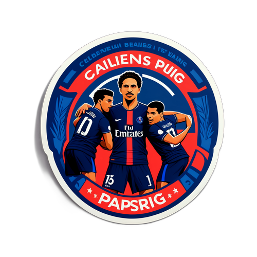 สติกเกอร์ที่เฉลิมฉลองเอกลักษณ์ของ PSG