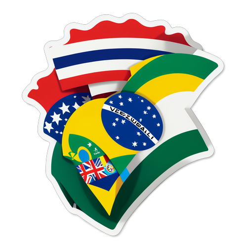 Discover the Bold Symbol of Unity: The Stunning 'Venezuela Brasil' Sticker You Can’t Miss!