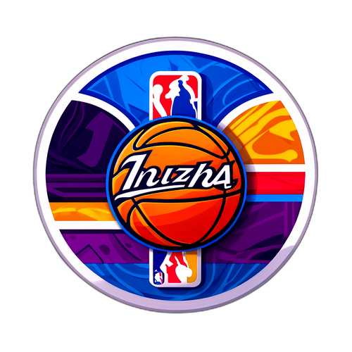NBA Logo na may Estilong Iba't Ibang Kulay ng Koponan