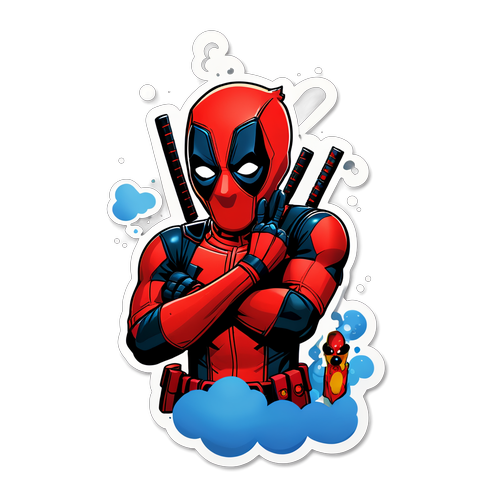 Die Unberechenbare Witzigkeit von Deadpool: Hol dir jetzt deinen Humor-Sticker!