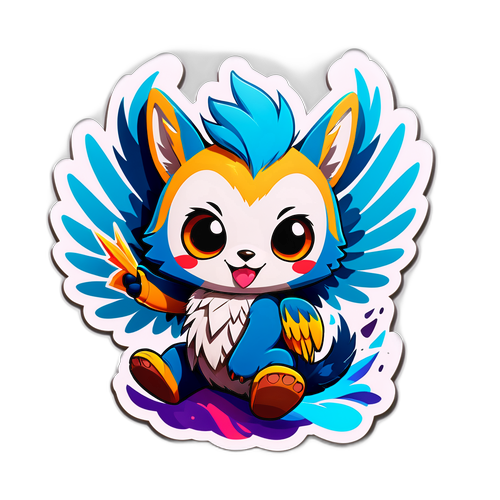 สติกเกอร์การ์ตูนสัตว์ที่ใช้แพลตฟอร์ม Garena