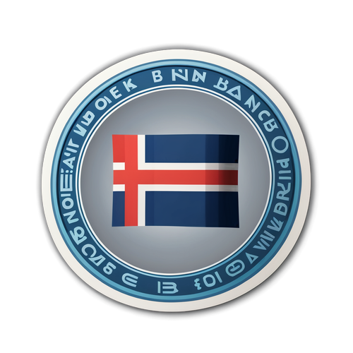 Moderne klistremerke for Norges Bank