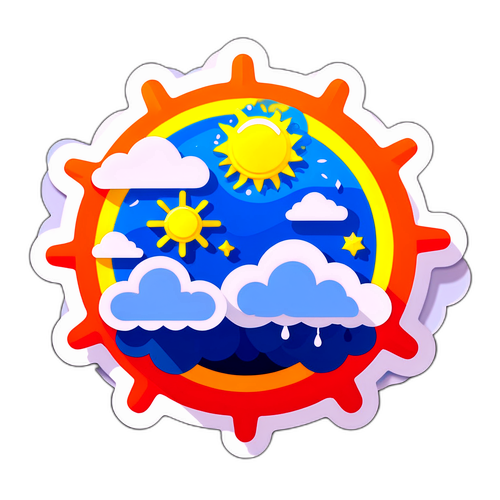 氣象局天氣預報貼紙