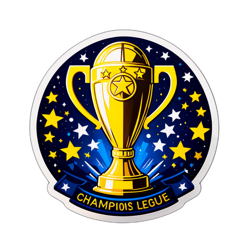 Stylisierte Darstellung des Champions-League-Pokals