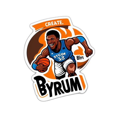 Dynamic Byrum Brown Sticker